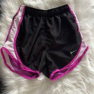 Nike Dri-Fit black & pink athletic shorts Womens size XS